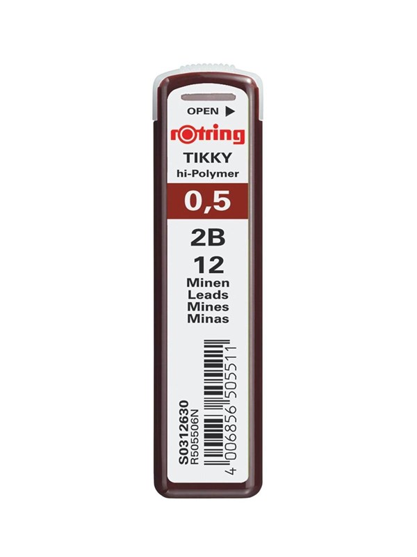 Rotring Leads box of 12 0.5 2B