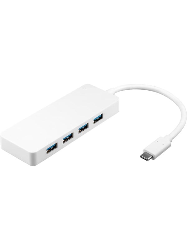 Pro 4x USB-C MultiPort AV / multimedia paneel Wit - simultaneous USB hub - 4 - USB 3.0 - Wit