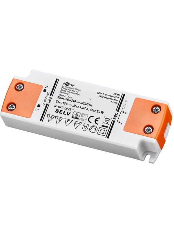 Pro LED Transformator 12 V (DC)/20 W