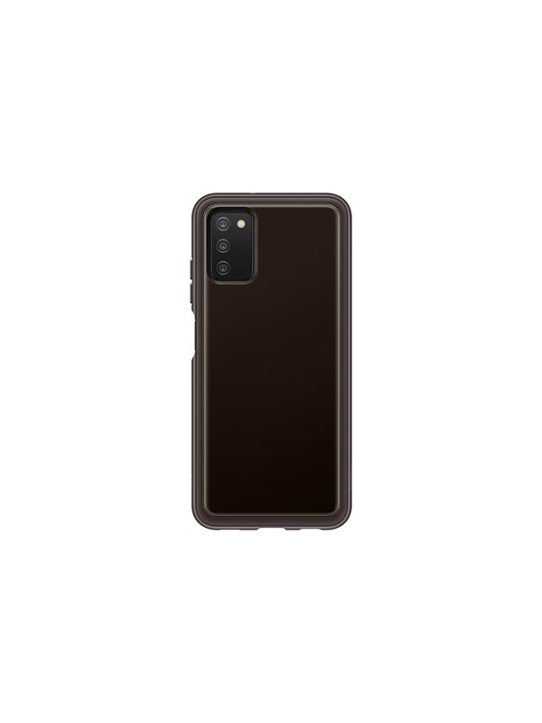 Samsung Galaxy A03s Soft Transparant Cover - Zwart