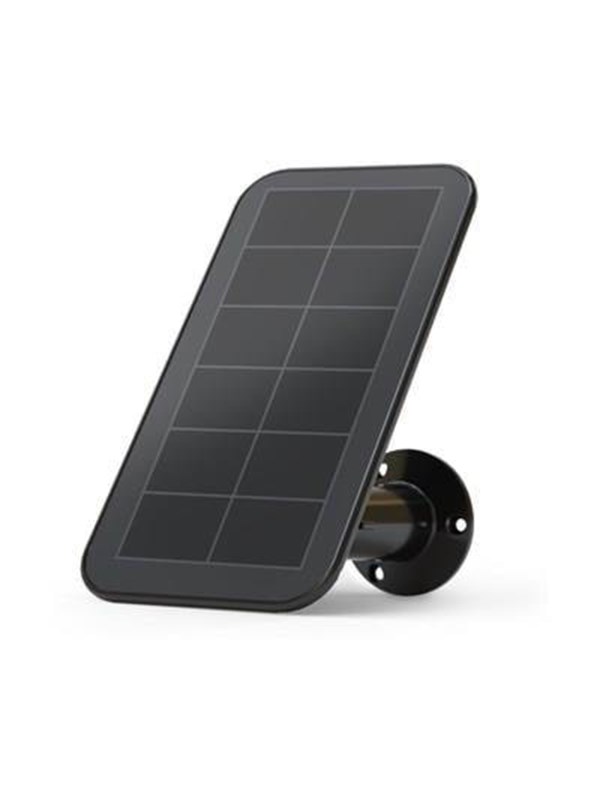 Arlo Zonnepaneel V2 (zwart) - ZONNEPANEEL - Arlo Gecertificeerd Accessoire - incl. 2,4 m magnetische stroomkabel, verstelbare montage, weersbestendig, camera's 24/7 opgeladen - Compatibel met Arlo camera's & floodlight - VMA5600B-20000S