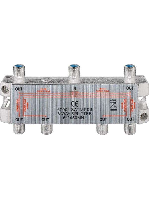 Pro SAT-splitter 6-way 6 ports