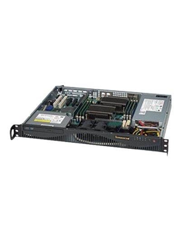 Supermicro SC512 F-350B1 - Case - Server (Rack) - Zwart