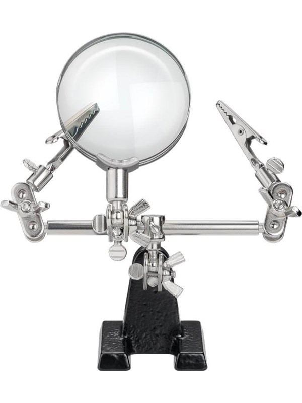 Nighthawk Third hand soldering Ondersteuning with magnifier