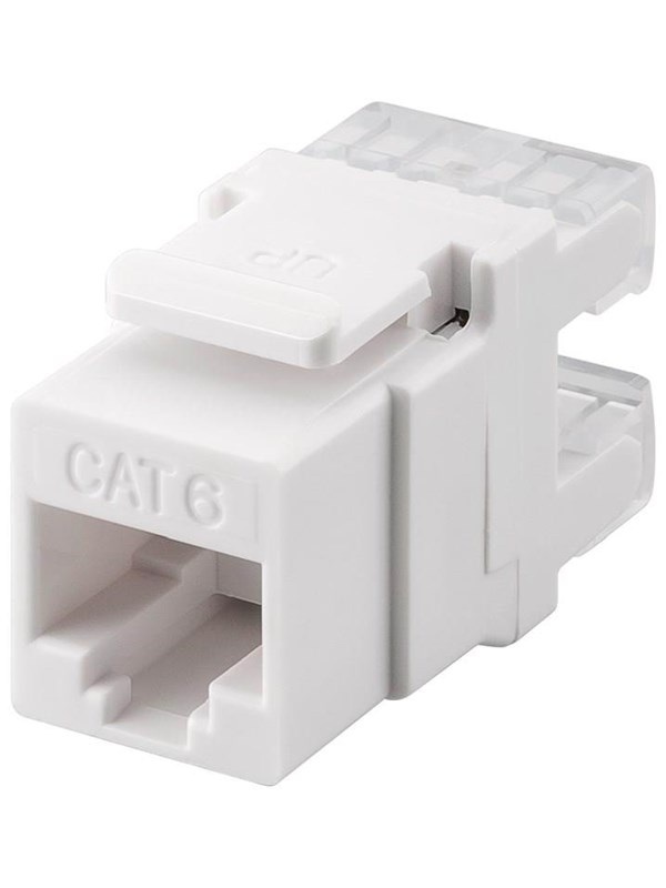 Pro Keystone module RJ45 CAT 6 UTP 250 MHz - Wit