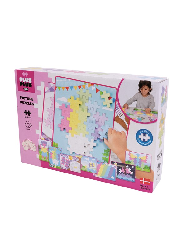 Plus-Plus Grote Afbeelding Puzzel Pastel / 60 stukjes