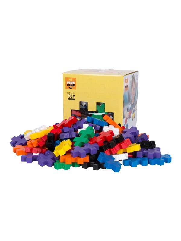 Plus-Plus BIG 100 delige bouwset - 3210 - Bouwspeelgoed - Constructiespeelgoed - Set met bouwstenen - Vanaf 1 jaar