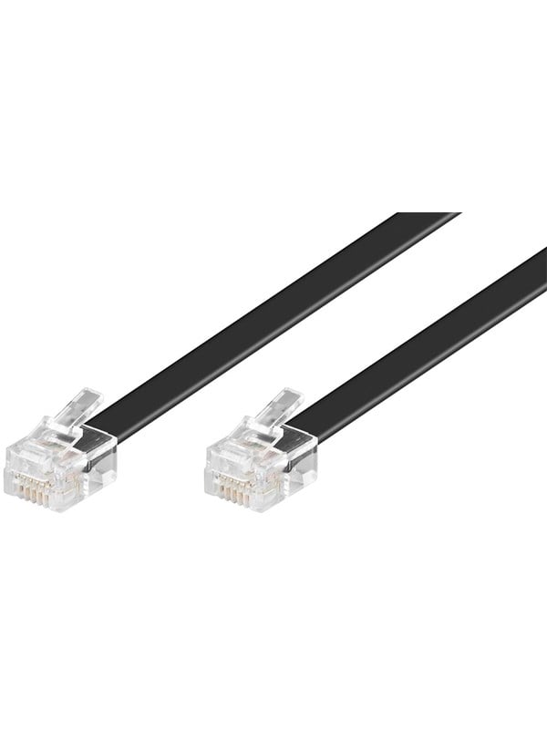 Pro Modular telephone cable - Zwart - 3m