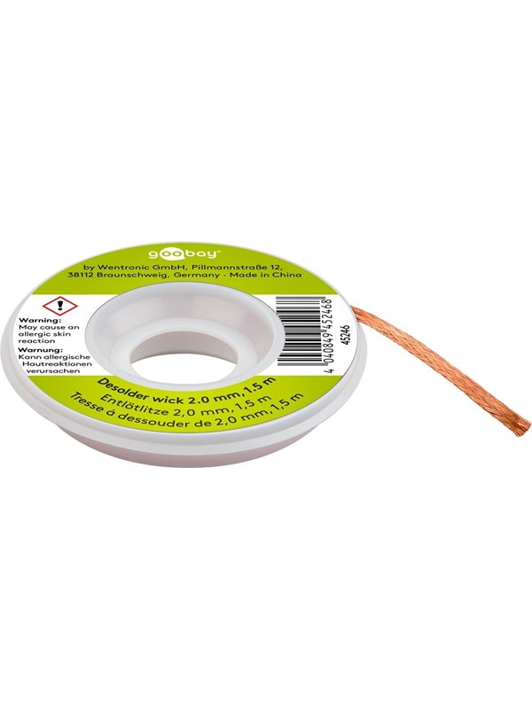 Desoldeerlint 2mm - 1,5 meter