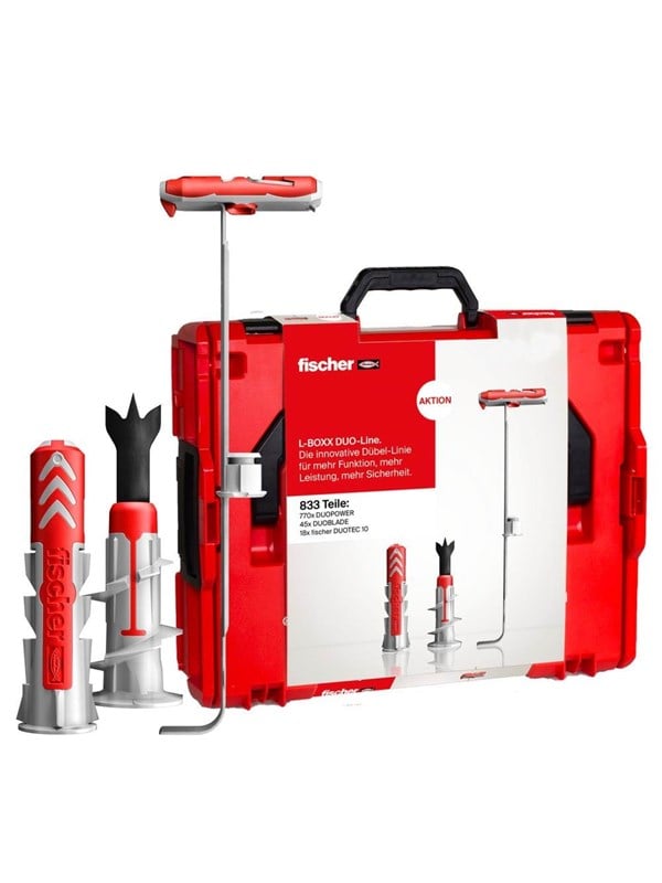 Fischer 558626 DUO-Line Assortimentsdoos pluggen 833 onderdelen