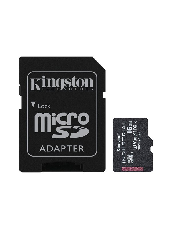 Kingston Industrial Serie - Geheugenkaart - 16GB - microSDHC - pSLC