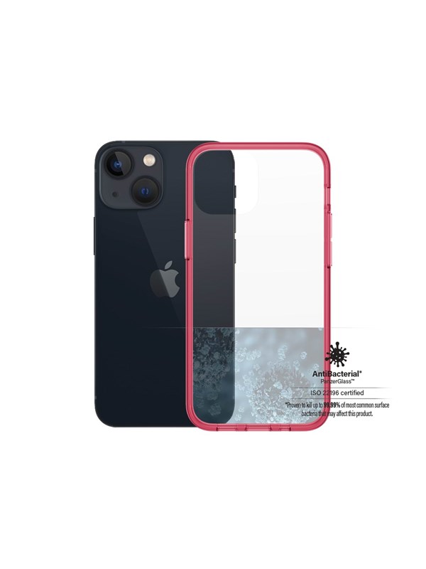 PanzerGlass Apple iPhone 13 mini AntiBacterial ClearCase - Aardbei