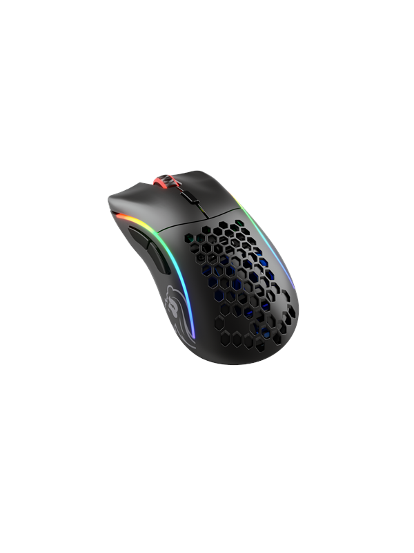 Glorious Model D Wireless - Matte Black - Gaming muis - Optisch - 6 knoppen - Zwart met RGB-licht