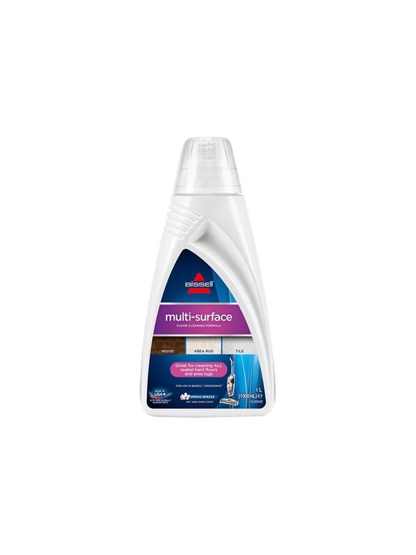 BISSELL MultiSurface 1L - Reinigingsmiddel voor CrossWave/SpinWave - Moeiteloze Vuilverwijdering - Frisse Geur - Sneldrogend & Streepvrij - voor Hout, Laminaat, Tegels & Vinyl - 1789L