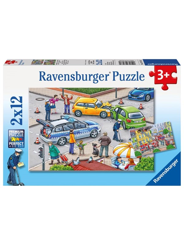Ravensburger Blue Lights On The Way 2x12p