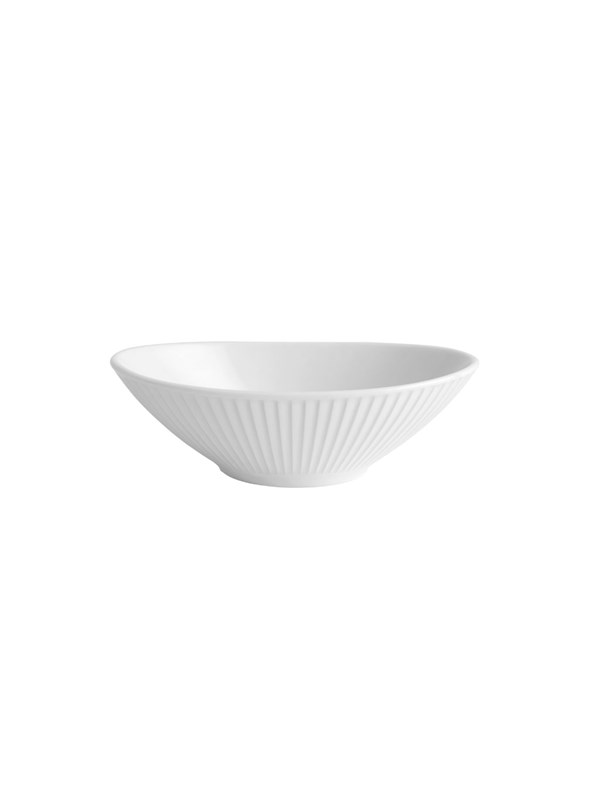 Pillivuyt Plissé Bowl oval 16 x 10 x 4.5 cm Wit