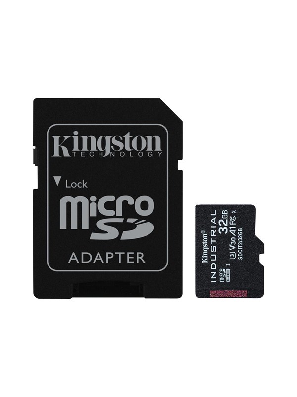 Kingston Industrial microSD/SD - 100MB/s - 32GB