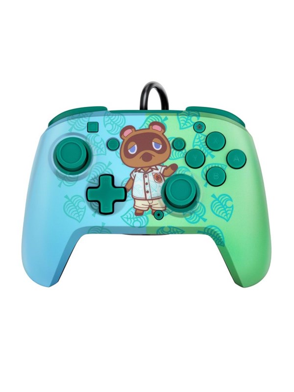 PDP Faceoff Deluxe+ Audio Bekabeld Controller - Animal Crossing Tom Nook - Wired Controller - Nintendo Switch