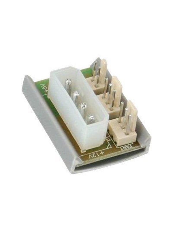 InLine PC Fan Multi Stroom Port AV / multimedia paneel Molex 5.25" Aan x 2 Fan Stroom