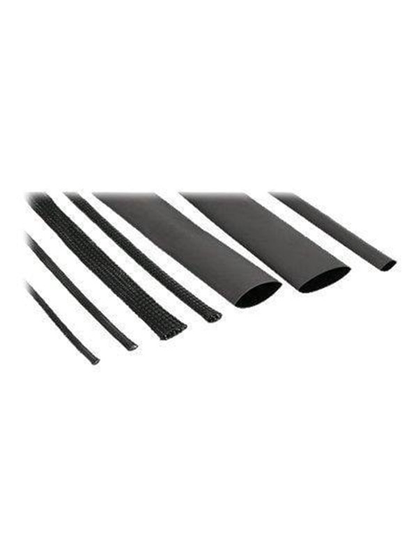 InLine Cable Sleeving + Shrink Tubing Set Zwart