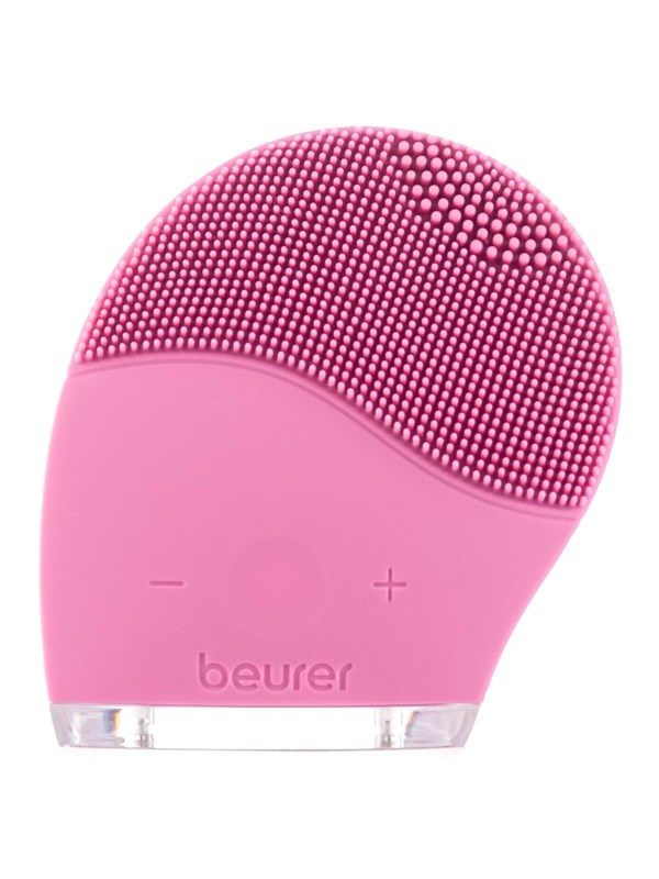Beurer FC 49 Gezichtsreinigingsborstel - 2-in-1 : Gezichtsborstel & Massage - Elektrisch - Vibratie - 15 Intensiteitsniveaus - 3 Zones - Waterbestendig IPX 7 - Incl. USB kabel en netadapter - 3 Jaar garantie - Roze