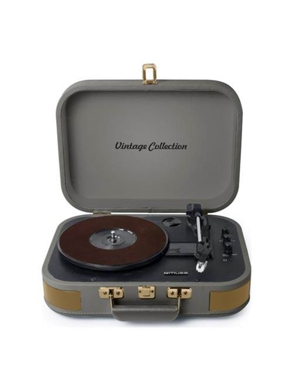 Muse MT-201 BTG Turntable Stereo system BT USB vintage - Platenspeler Grijs
