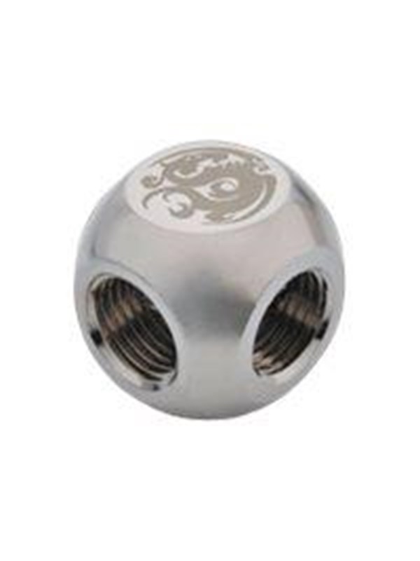 Bitspower AV / multimedia paneel T-Splitter 3x G1/4 Zoll IG - sil