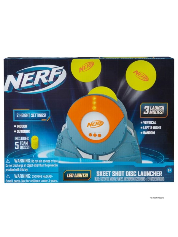 NERF ELITE SKEET SHOT DISC LAUNCHER: ELITE KLEISCHIET SCHIJF LANCEERDER