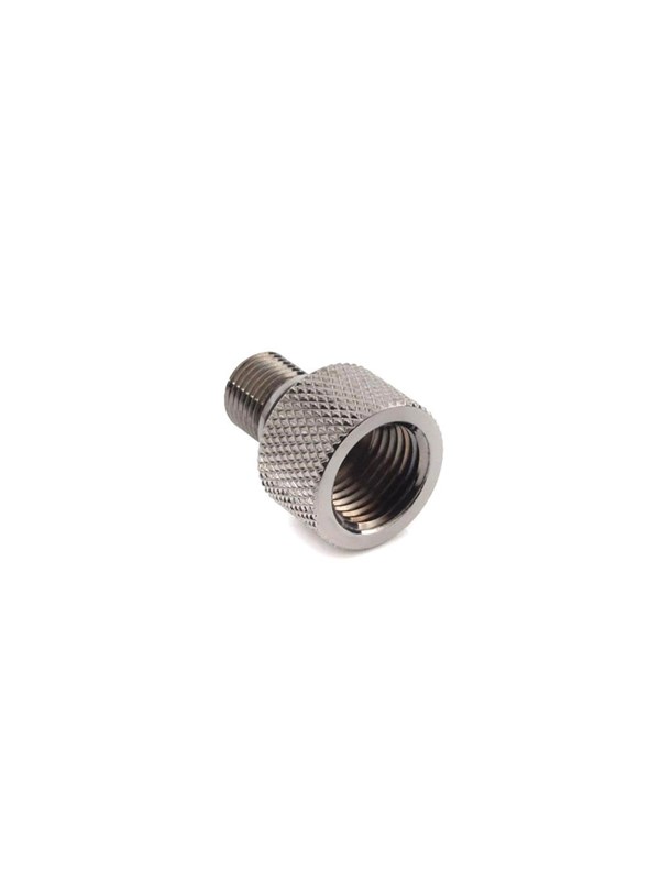 Bitspower Zwart Sparkle E-Adapter G1/8" Aan IG1/4"