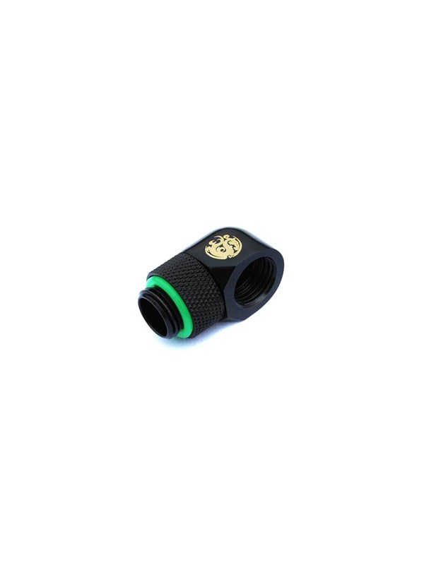 Bitspower G1/4" Mat zwart Rotary 90-Degree IG1/4" Extender