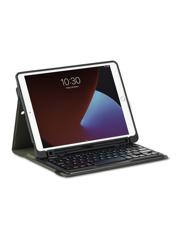 Targus Pro-Tek Education iPad 10.2 Keyboard Case German - Keyboard and folio case - Duits - Zwart