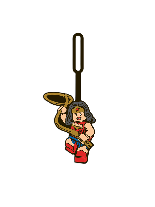 LEGO DC Bag Tag WONDER WOMAN verpakt op bedrukte kaart
