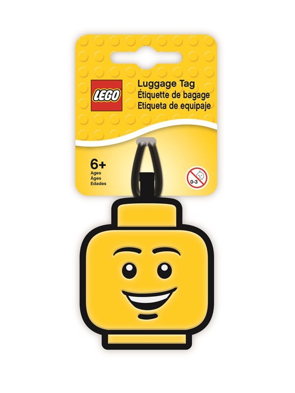 Euromic LEGO Classic Bag Tag/Luggage tag ICONIC Jongen FACE packed on printed card