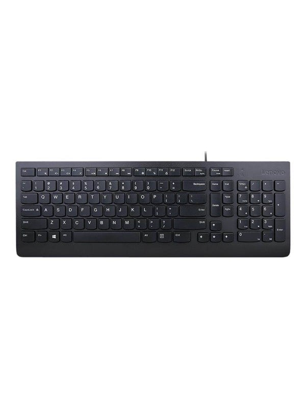Lenovo Essential - keyboard - US with Euro symbol - black - Toetsenbord - Engels - Zwart
