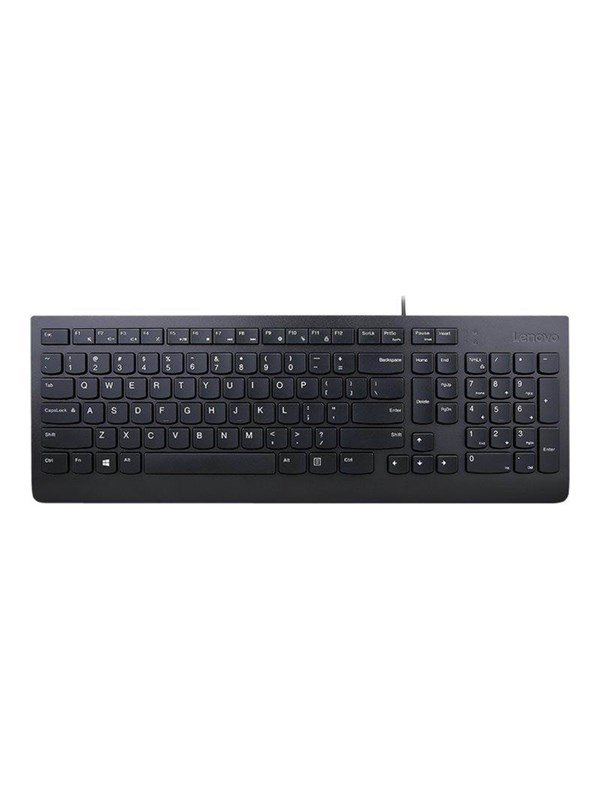 Lenovo Essential - keyboard - US with Euro symbol - black - Toetsenbord - Engels - Zwart
