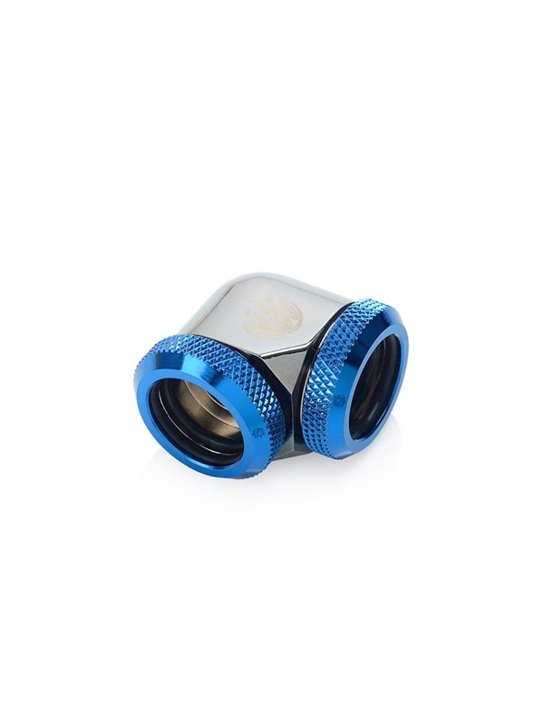 Bitspower Zwart Sparkle / Koninklijk blauw Enhance 90-Degree Dual Multi-Link AV / multimedia paneel For OD 16MM