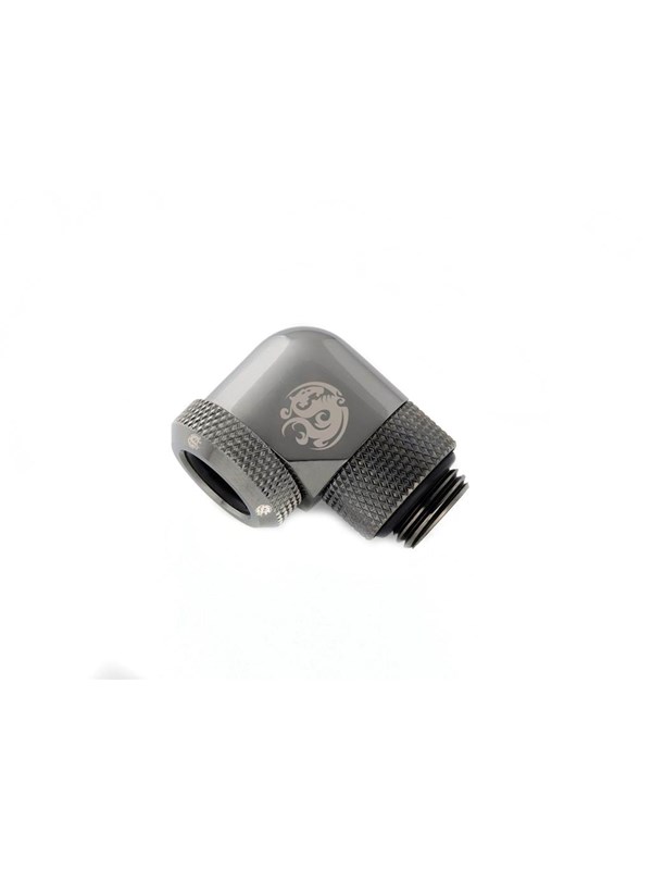 Bitspower Zwart Sparkle Enhance Rotary G1/4" 90-Degree Multi-Link AV / multimedia paneel For OD 12MM