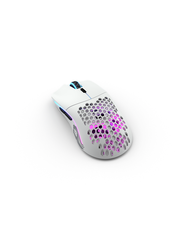Glorious Model O- Wireless - Matte White - Gaming muis - Optisch - 6 knoppen - Wit met RGB-licht