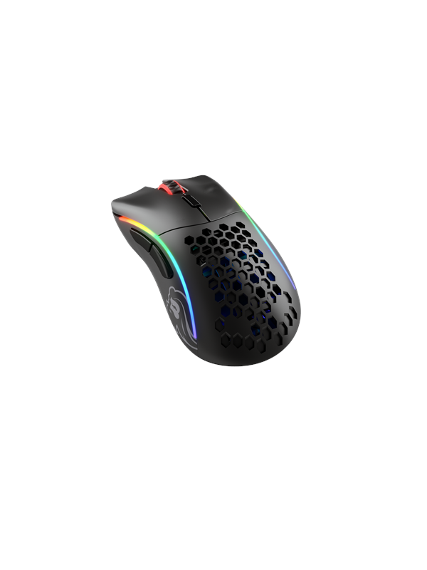 Glorious Model D- Draadloos - Mat zwart - Gaming muis - Optisch - 6 knoppen - Zwart met RGB-licht