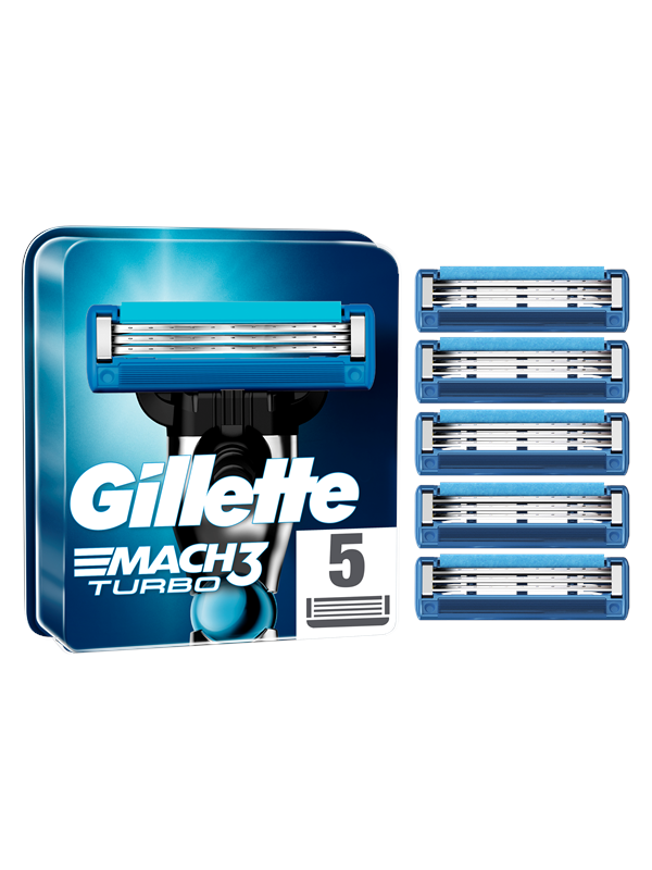 Gillette Mach3 Turbo Vervangingsmesjes 5 stuks