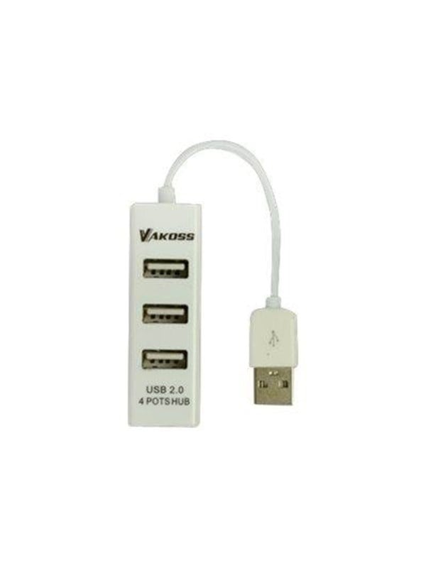 Vakoss TC-234UX - hub - 4 ports USB hub - 4 - Wit