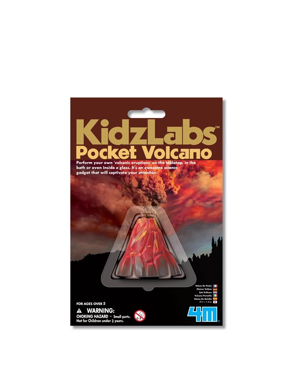 4M Wetenschap en Spel - Creëer Een Vulkaanuitbarsting - Mini Versie - KidzLabs - 5+