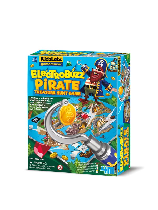 4M KidzLabs Gamemaker/ ElectroBuzz Pirate Treasure Hunt: KidzLabs Gamemaker / ElectroBuzz Piraten Schattenjacht