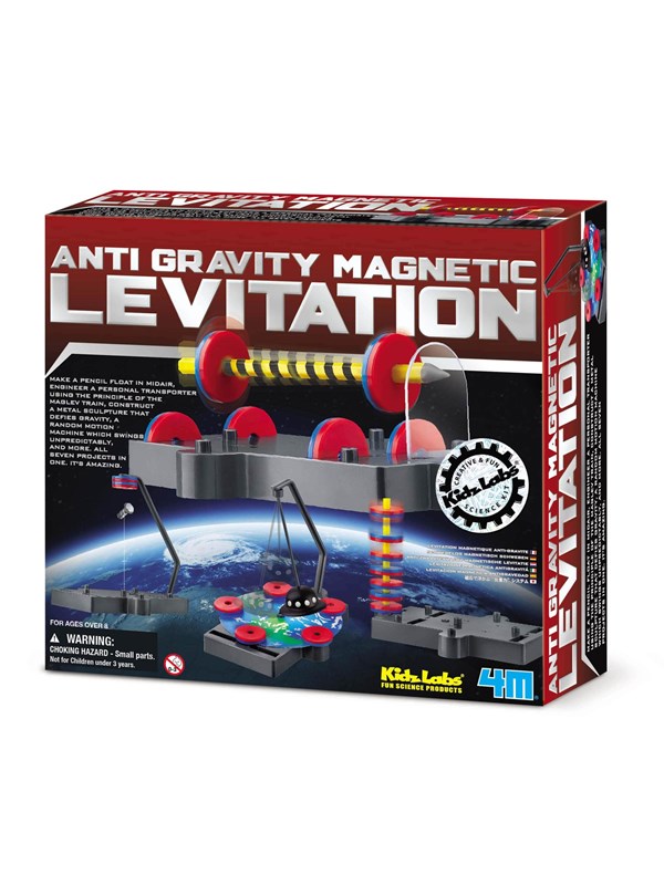 4M Wetenschap en Spel - Anti-Zwaartekracht En Magnetische Levitatie - Bouwpakket - KidzLabs - 8+