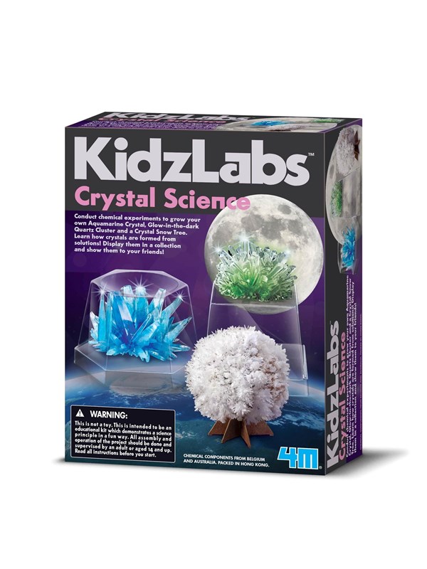 4M Wetenschap en Spel - Groei Je Eigen Kristallen - Geologie - KidzLabs - 14+