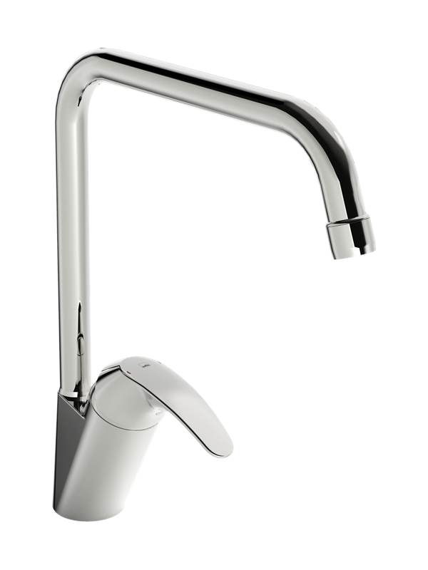 Oras Polara kitchen mixer with high spout chrome