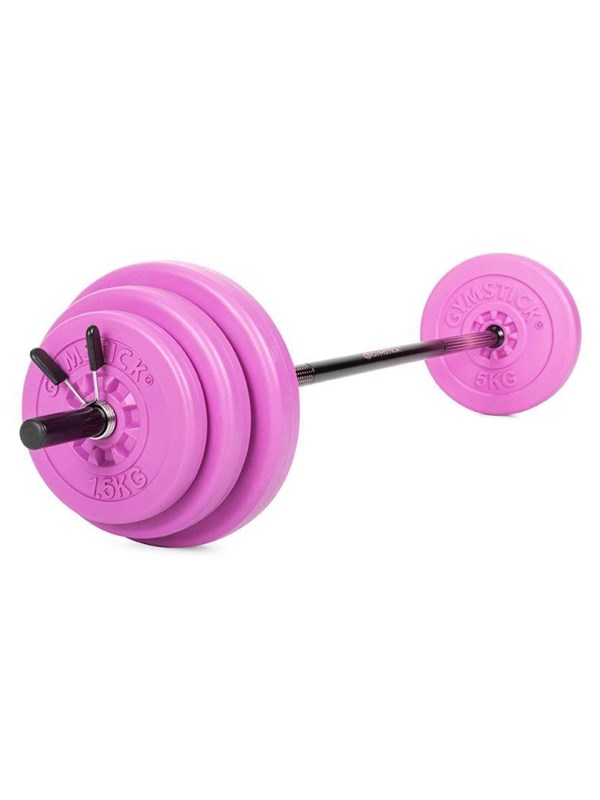 Gymstick Aerobic Pump Set - Halterset - Vivid - 20 kg - 6 halterschijven - Incl. halterstang en veerclipsluiters - Inc. gratis online trainingsvideo's