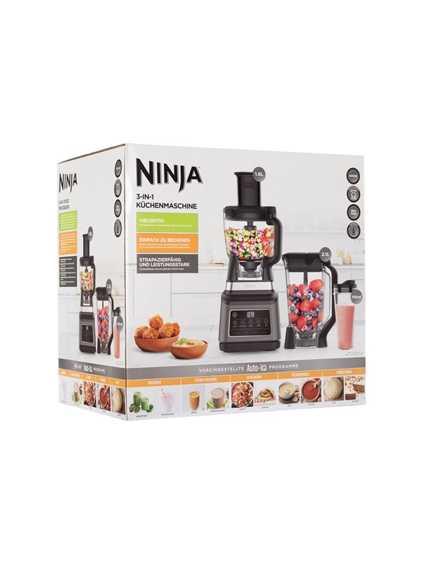Ninja Foodi 3-in-1 Foodprocessor en Blender - 1200 W - 2.1 Liter - IJsCrusher - Auto iQ - BN800EU