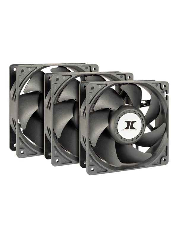 Inter-Tech Lüfter 120*120*38 IPC Ventilator Set 3xLüfter - Case ventilator - 120mm - Black