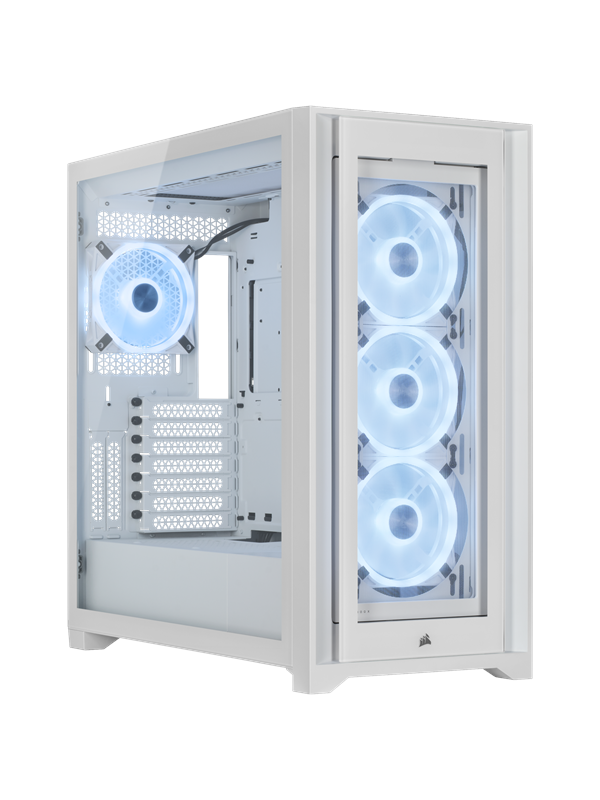 Corsair iCUE 5000X RGB QL Edition - Wit - Case - Miditower - Wit